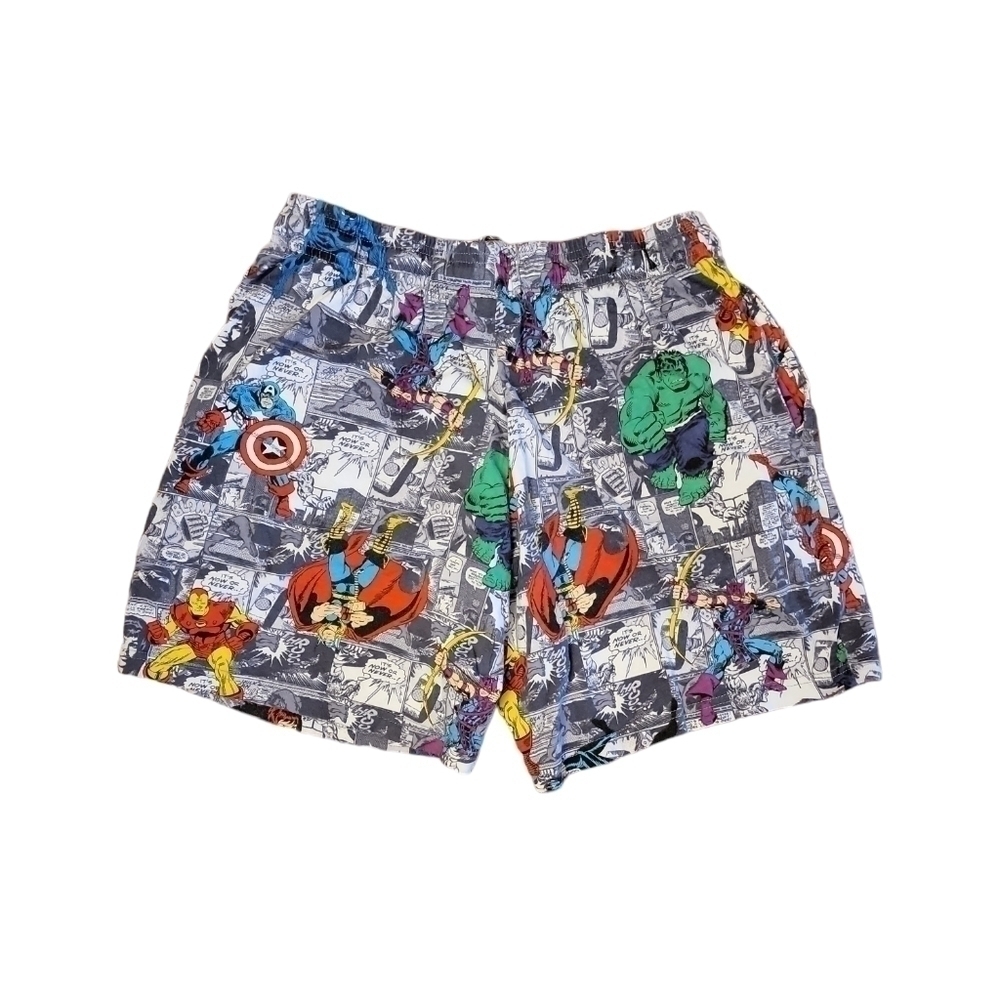 Marvel Shorts size large. Pockets 100% cotton drawstring - Picture 3 of 11